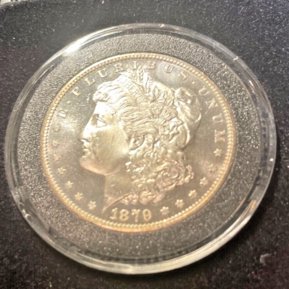 1879 S Morgan Dollar MC Uncirculated Silver $1 Coin - Picture 4 of 7